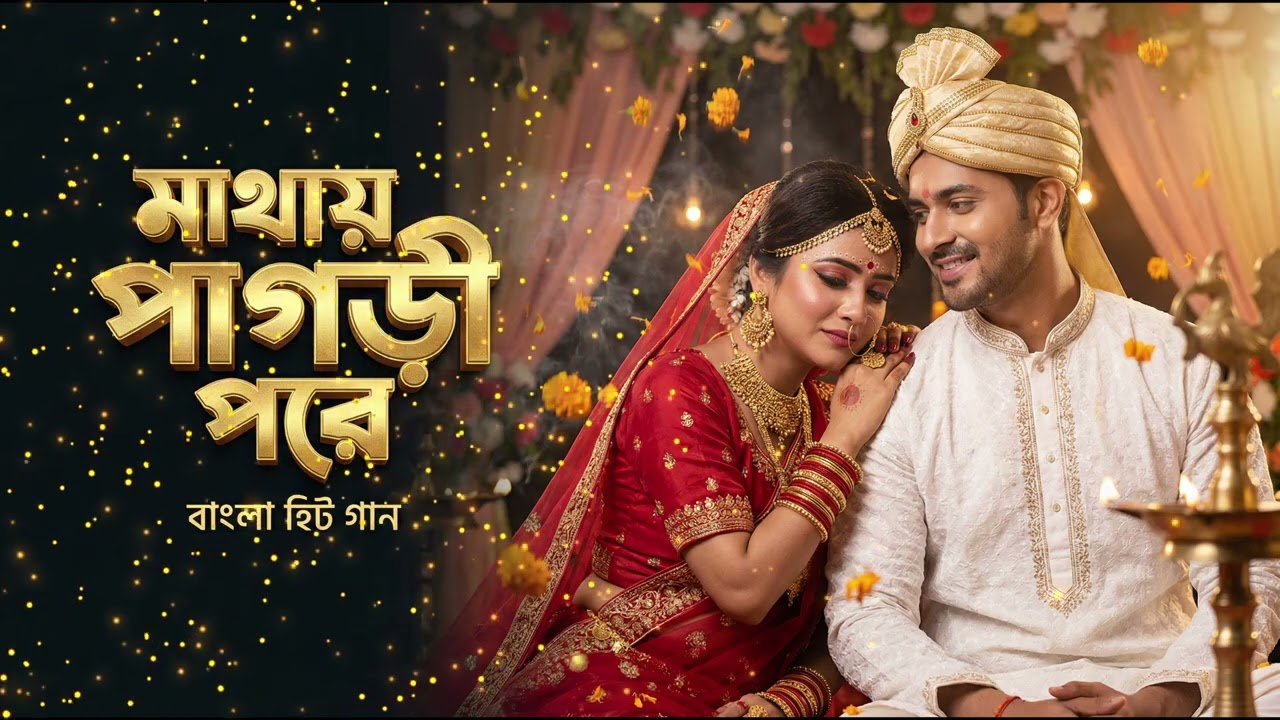 মাথায় পাগড়ী পড়ে- Bangla Wedding Folk Song। Matay Pagri Pore