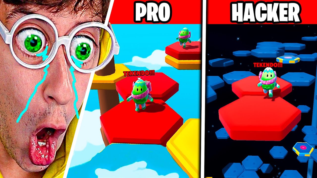 Nuevo Mapa PRO vs HACKER 😎! (Space Drop en la FINAL 🚀) - Stumble Guys TEKENDO