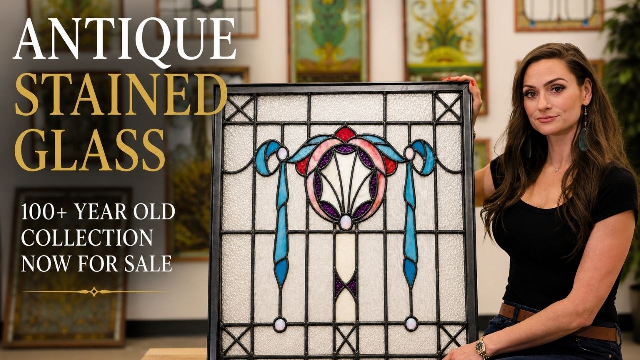 Antique Stained Glass Collection Revealed | 100+ Year Old Windows