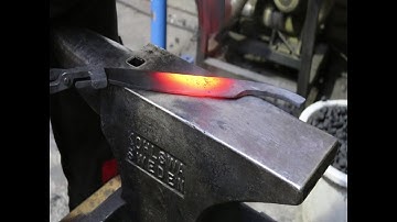 forging a scramaseax.
