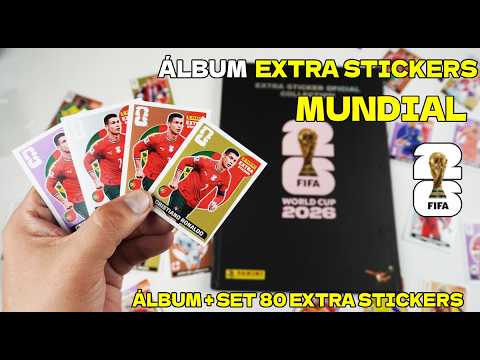 Álbum Extra Stickers Mundial 2026: Colección 80 EXTRA Stickers ALTERNTATIVOS (Made in Perú)