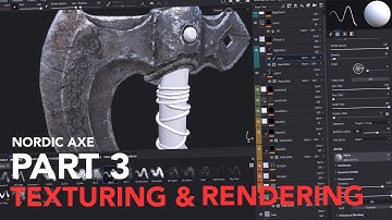 [3] Nordic Axe Timelapse I Texturing & Rendering