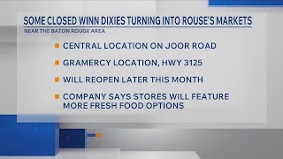 Winn-Dixie stores near Baton Rouge to reopen as Rouses Markets: See dates