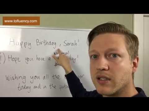 Video: How To Congratulate A Friend On Her Birthday