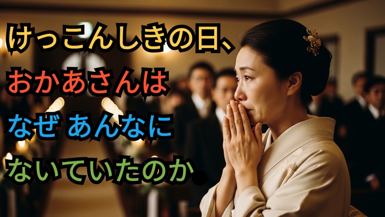 むすめのしあわせに、おかあさんはないた。そのすがたを、わすれないでいてほしい。