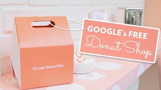 Google's Free Pop-up Doughnut Shop in Chicago | Google Home Mini Donut Shop