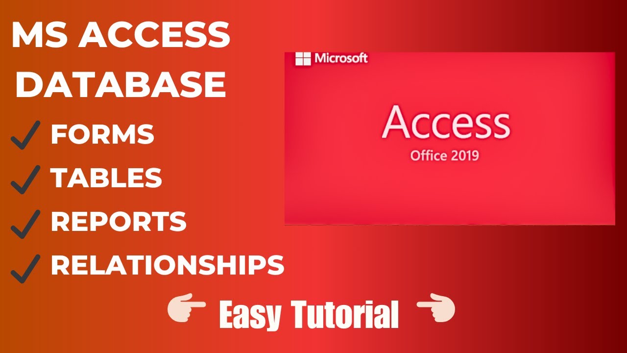 MS Access DataBase Tutorial - Tables, Forms, Reports, Relationships ...