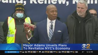 Adams unveils plans to revitalize New York City's economy