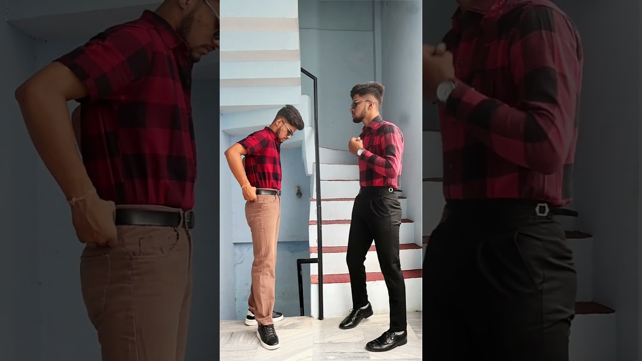 Full vs half Sleeve check shirt 