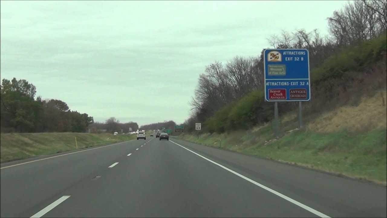 Maryland Interstate 70 West Mile Marker 40 to 30 (11/9/15) YouTube
