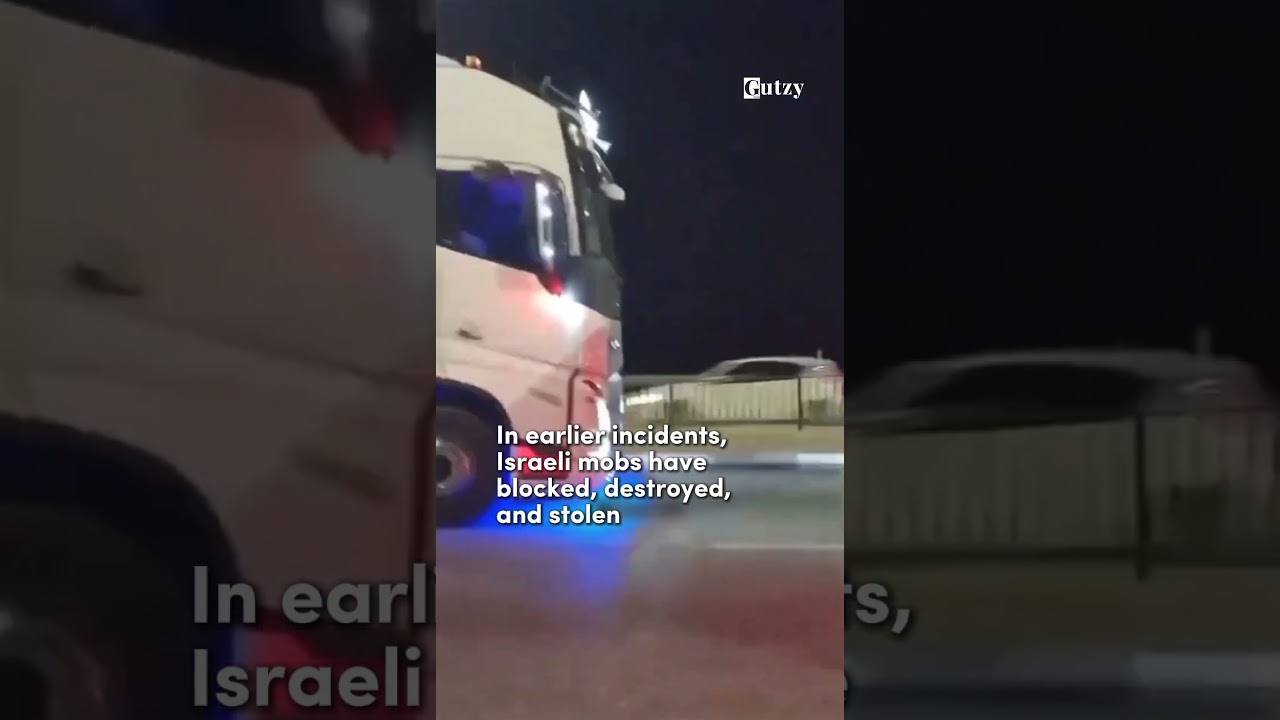 Israelis Attempt to Block Jordanian Aid Truck Heading to Gaza