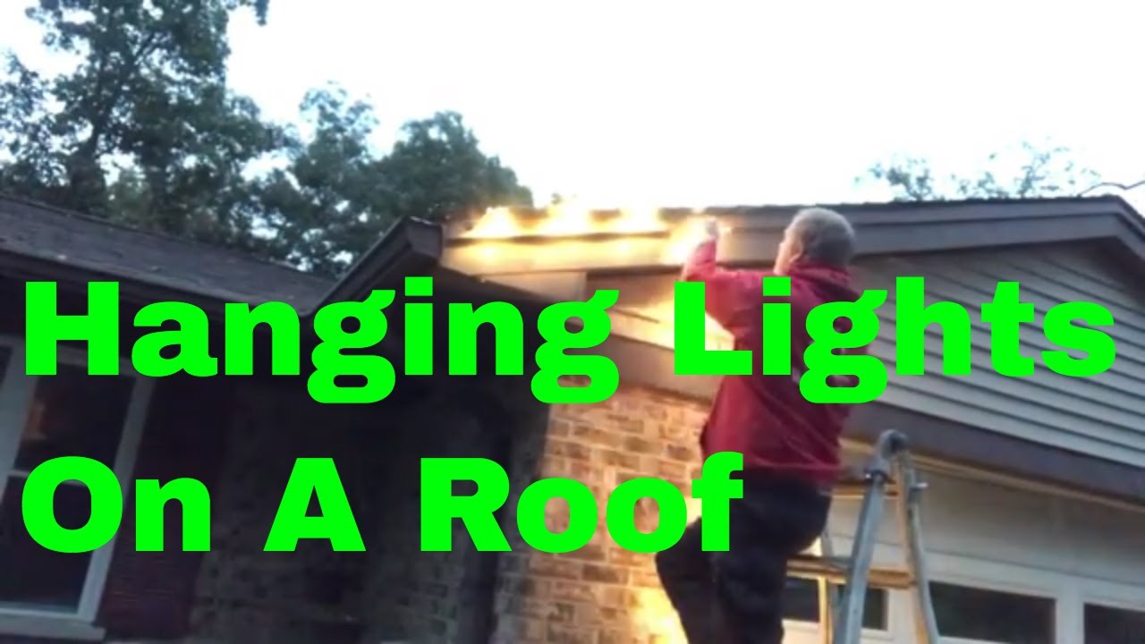 How To Install Christmas Lights On A Shingle Roof YouTube How To Install Christmas Lights On A Shingle Roof YouTube