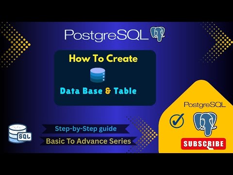Create Database in PostgreSQL||Create Table in PostgreSQL || SQL tutorial in Hindi #sqltutorial
