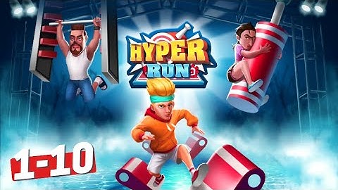Hyper Run 3D Gameplay Walkthrough Level 1-10 iOS, Android Character Celebrate Progression