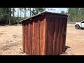 Rough cut pine board and batten built 3/31/26