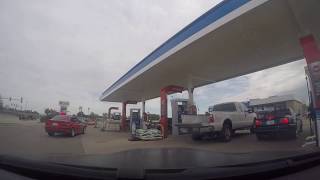 Drive to halfway point gas station Galena Cruise