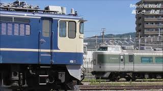 残存189系N102編成2両 工場から廃車置き場に留置中！防犯カメラ作動中！2023.7,6 JR長野総合車両センター　panasd 3131