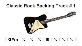 Video thumbnail of "Rock Backing Track in G#m - Playback de Guitarra"