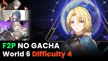 Cocolia World 6 Difficulty 4 Guide | F2P No Gacha Team | Simulated Universe - Honkai Star Rail