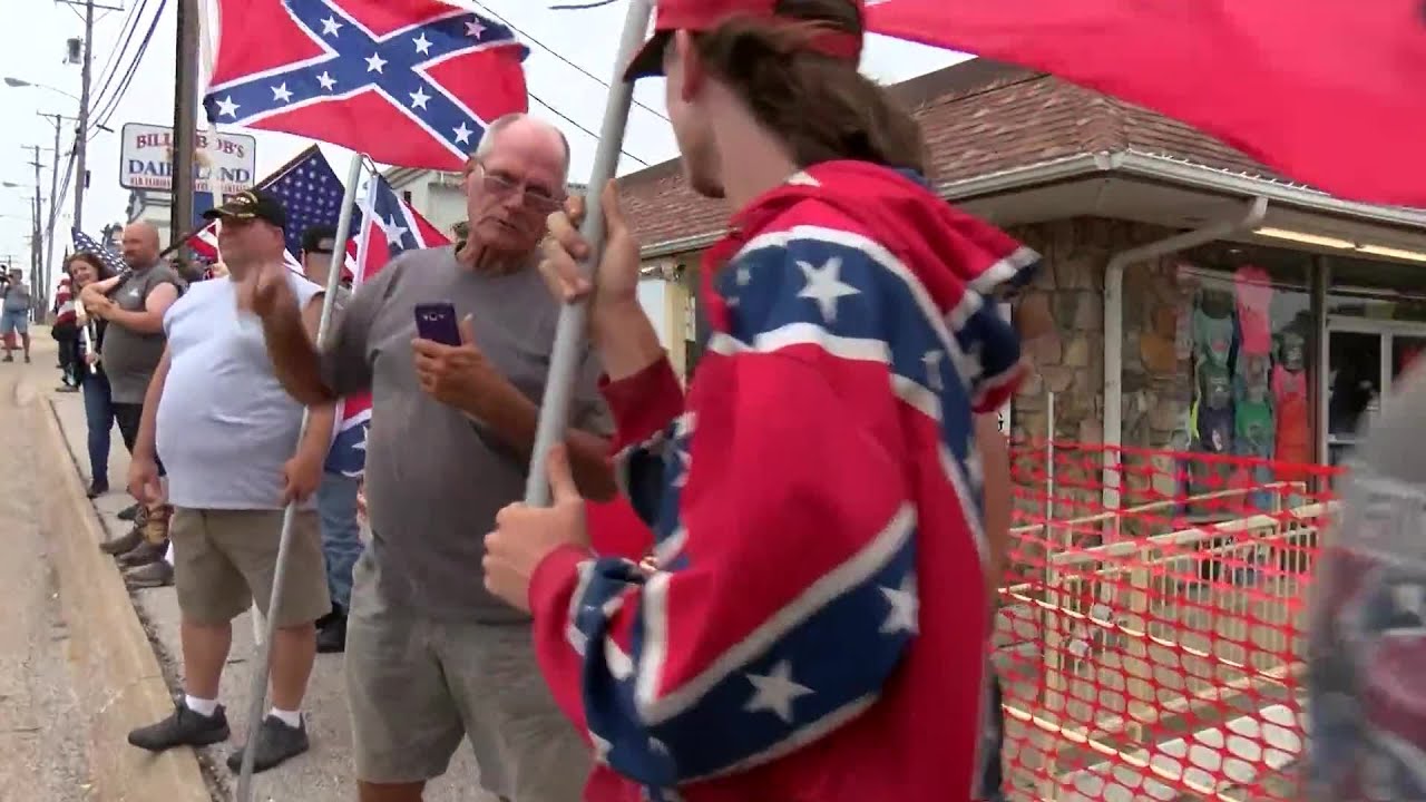 Protesters clash at Dixie Outfitters in Branson