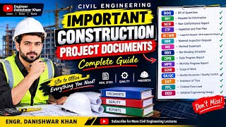 Important Construction Project Documents Explained | BOQ, RFI, NCR, ITP, MIR, WIR, QA/QC & More