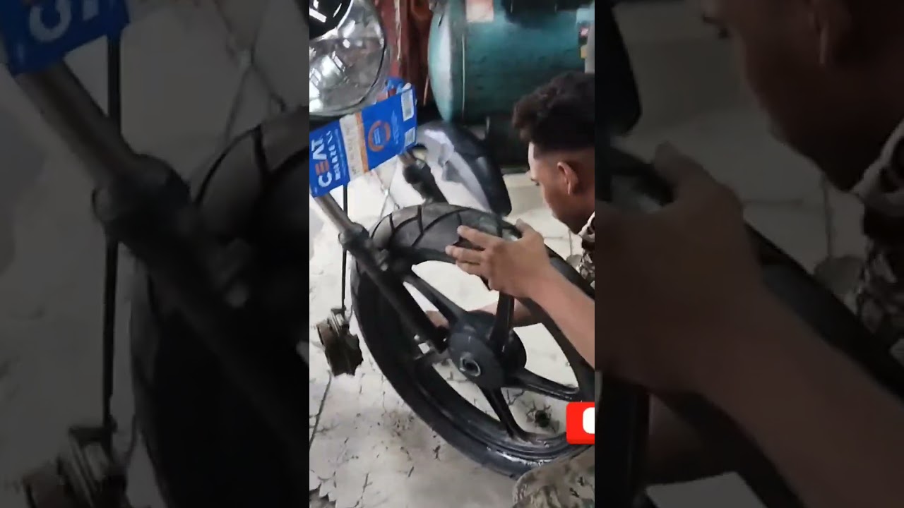 Splendor tyre modify fitting  