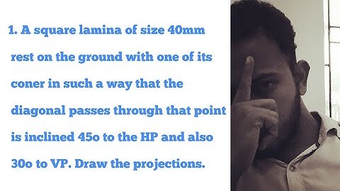 Video 29 | Projection of planes|tamil|anna university