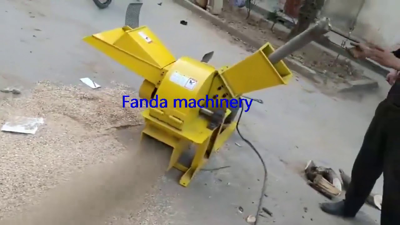 wood crusher machine - YouTube