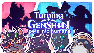 Turning Genshin Pets into humans! ✨Part Four✨