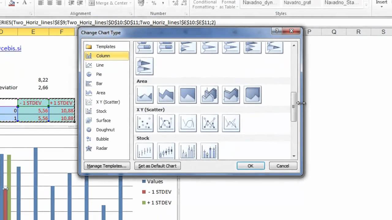 Add Horizontal Line To Excel Chart