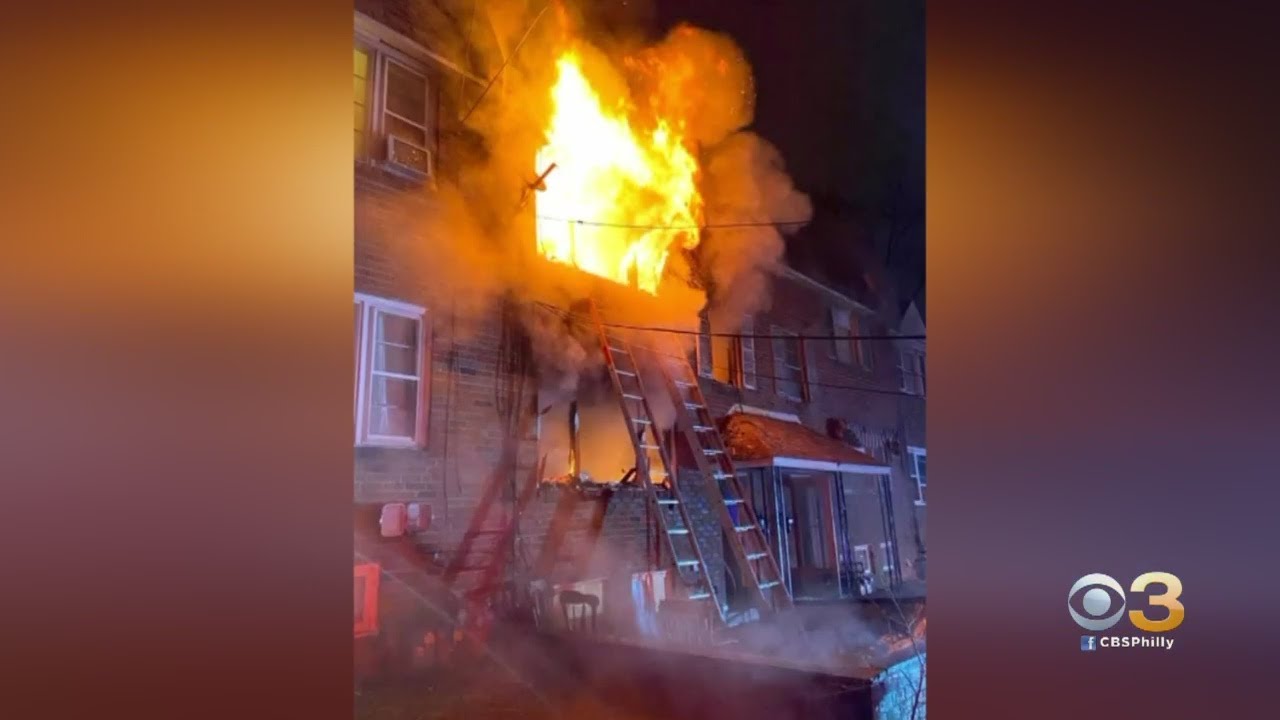 Firefighters Battle 2-Alarm Rowhome Fire In Darby