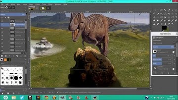 GIMP Speed Art | "Return of the Dinosaurs"