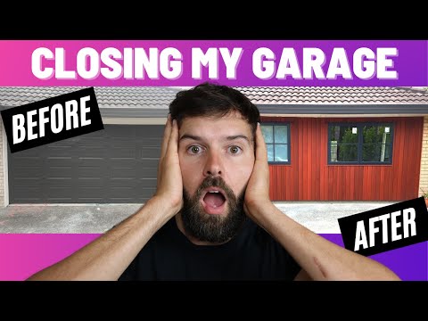 Video: How to Convert a Garage - Removing Garage Door and Enclosing with Cedar | Step by Step | Ep. 4