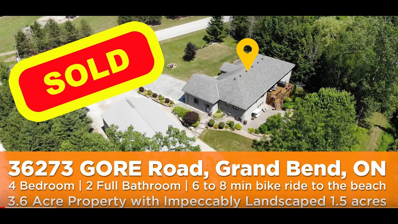 SOLD Grand Bend Hobby Farm 36273 Gore Road, Premium Grand Bend Real