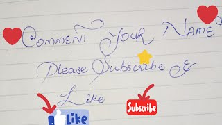 ✍️ Comment Your Name – I Will Write It Beautifully | Live