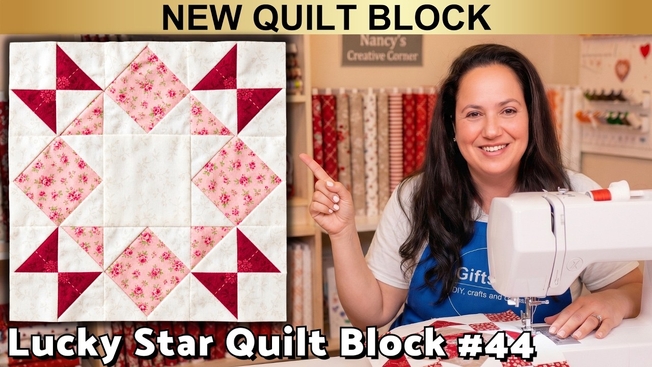 Lucky Star Block 44 | This Vintage Quilt Block Is Easier Than You Think | Beginner Friendly