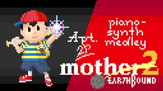 EarthBound / MOTHER 2 piano-synth medley | arrangement & recording + pixel art by Apt. 2P