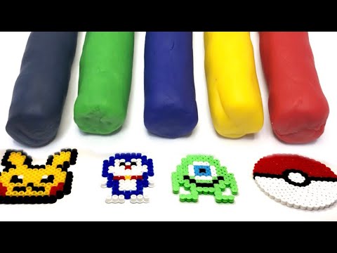 Pokemon Doraemon Pikachu Play-Doh Molds Can Heads Charmander　ポケモン　ドラえもん　ヒトカゲ　トイストーリー
