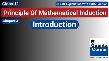 #1-PMI Class 11th l Introduction l Principle of Mathematical Induction l Class11th Math Chapter 4