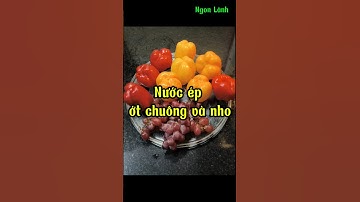 Nước ép ớt chuông với nho. #nuocep