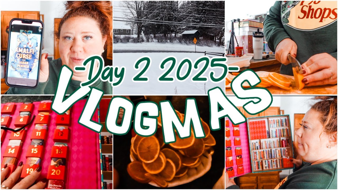 🎄 MAKING ORANGE GARLAND 🎄 | kaciecuse: VLOGMAS 2025 - Day 2