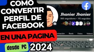 How to Convert my Facebook Profile into a Page 2024 / Convert Facebook Friends into Followers