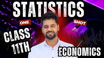 Class 11 economics | statistics |  one shot Revision 