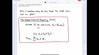 1.4 Consequences of Completeness: The Nested Interval Property