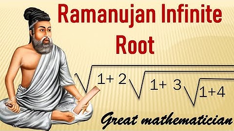 सिर्फ रामानुजन को पता था इसका उत्तर | Ramanujan Infinite Root | Vedic mathematics tricks