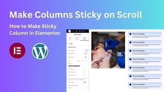 How to Make Sticky Column in Elementor | Elementor Sticky Section Tutorial