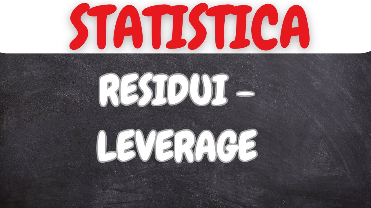STATISTICA: Residui - Leverage