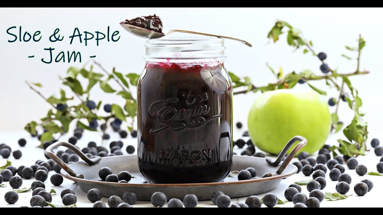Sloe & Apple Jam + pitting hacks!