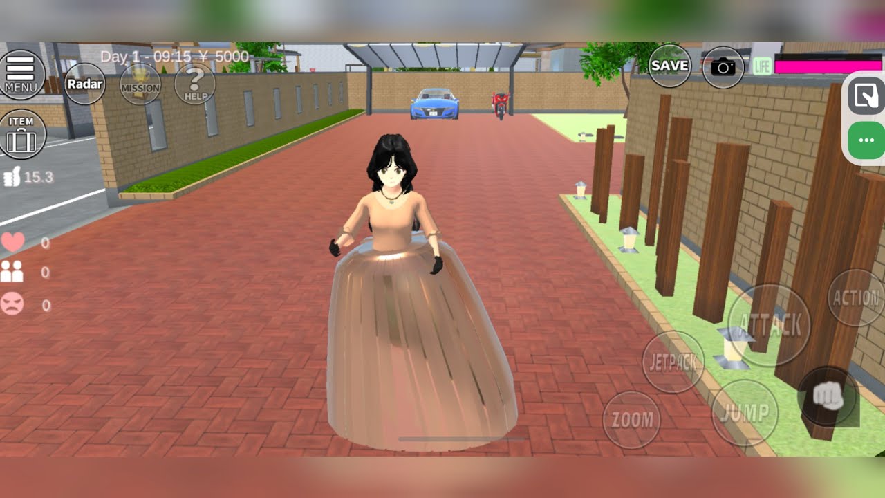 How to make Beautiful attractive new  Gown 👗🤩 in Sakura Simulator ❤️🥳