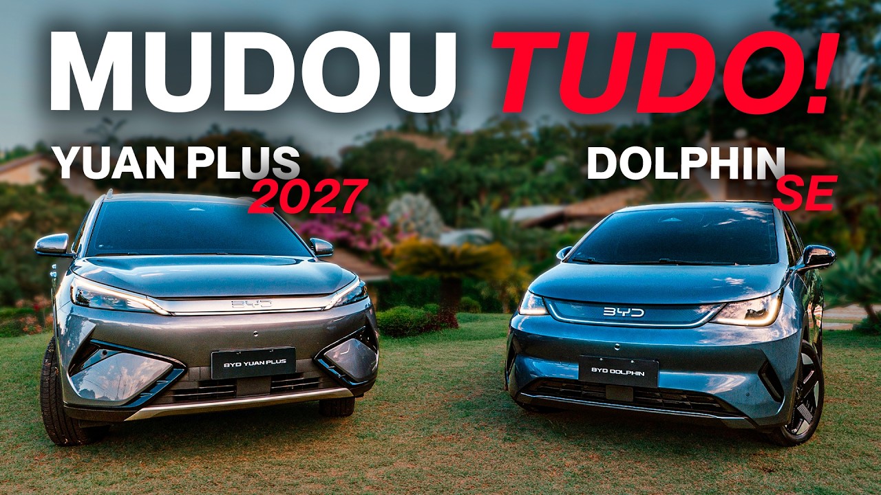 BYD lança Dolphin SE e Yuan Plus com mais potência no Brasil